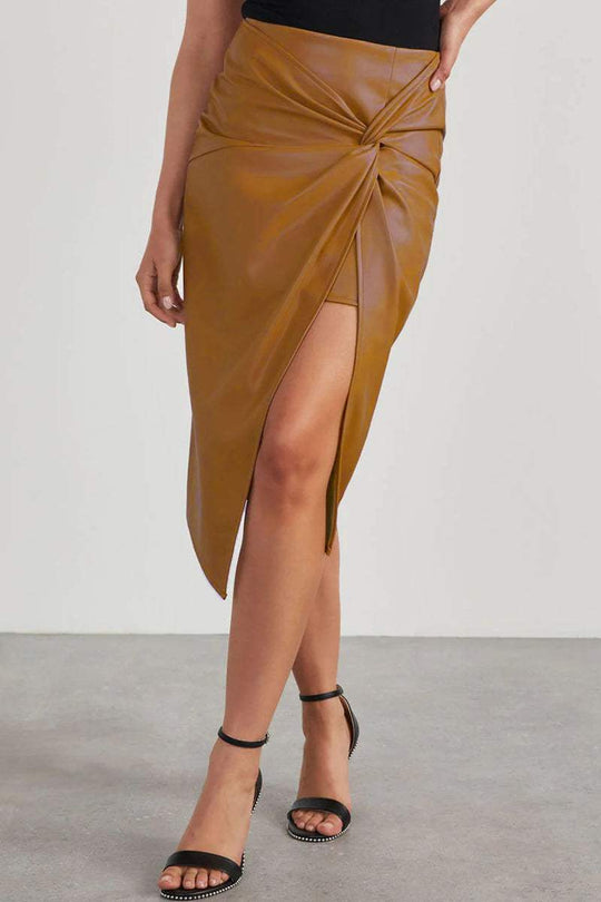 Heidi-Mode | Offene Lederrock