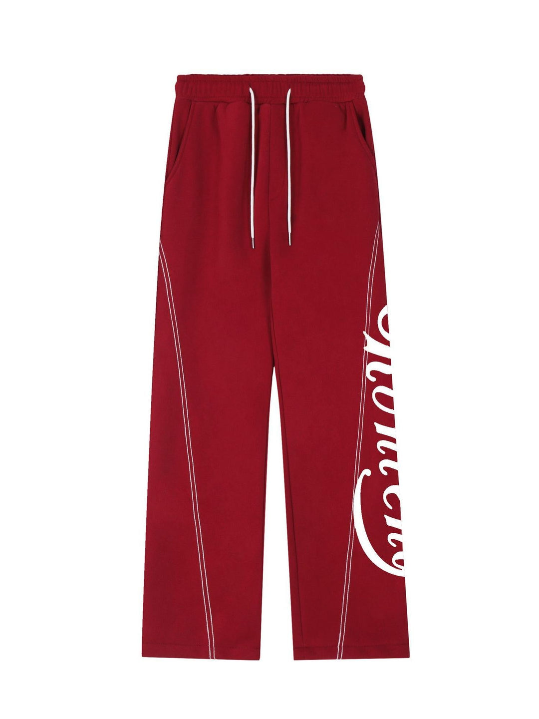 Heidi-Mode | School Baggy Sweatpants Mit Nähten Und Logo Design