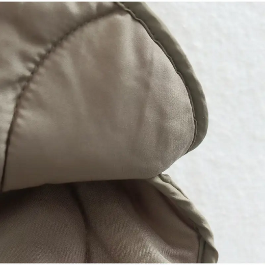 Heidi-Mode | Bequemes Rundhals gepolstertes Jacket mit Knöpfen Ideal für Herbst/Winter