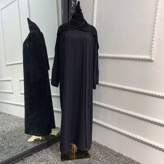 Heidi-Mode | 3 Teile Set Abaya Kleid Arabische Frauen Kleidung Anzug Ohne Abaya, Innenkleid und Scharf