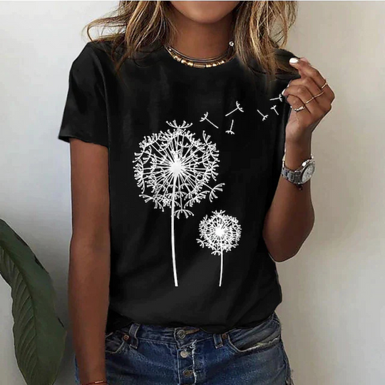 Heidi-Mode | T-Shirt mit Kurzarm Bedruckt Lässig