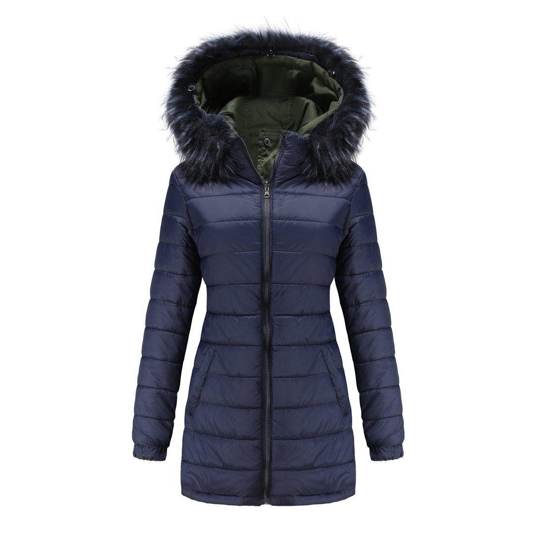 Heidi-Mode | Damen Winter Steppmantel Wende-Parka aus Baumwolle