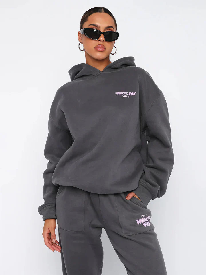 Damen Trainingsanzug Jogging Hoodie Set