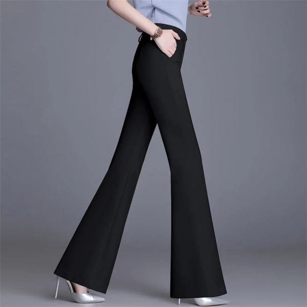 Heidi-Mode | Elegante Enganliegende Hohe Taille Flared Hosen