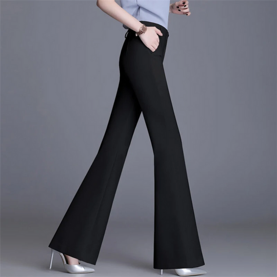 Heidi-Mode | Elegante Enganliegende Hohe Taille Flared Hosen