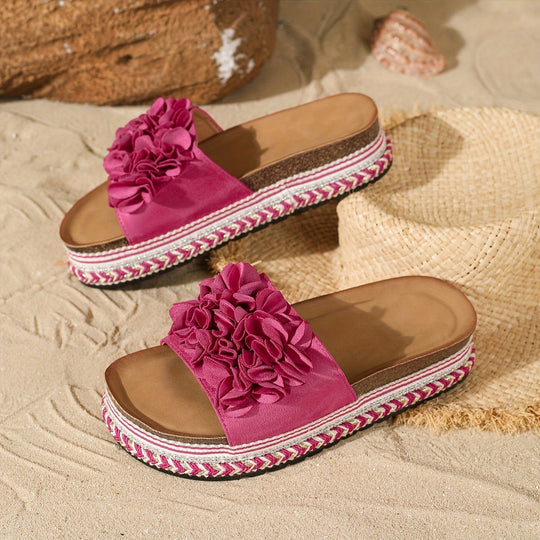 Heidi-Mode | Moderne Flache Schuhe aus Material und Gummi, Rutschfest, Gold