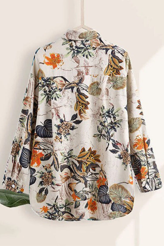 Heidi-Mode | Sexy Floral Umlegekragen Tops - 3 Farben