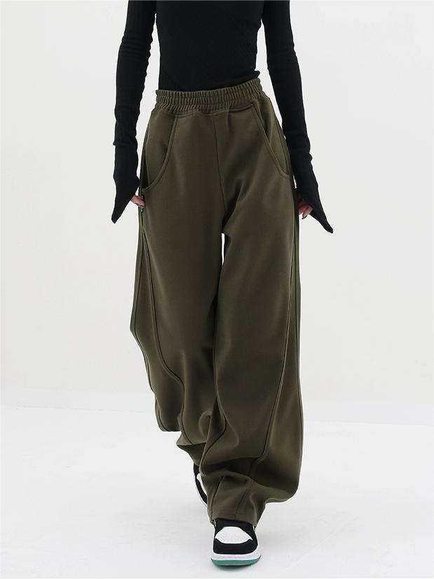 Heidi-Mode | School Einfarbiger Baggy Sweatpants