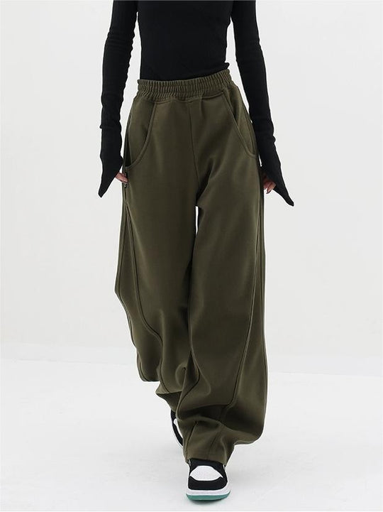 Heidi-Mode | School Einfarbiger Baggy Sweatpants
