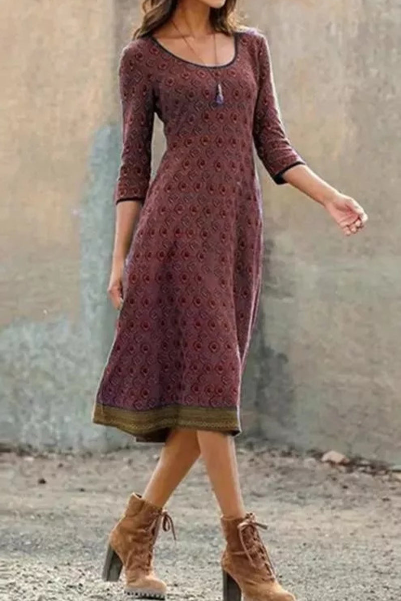 Heidi-Mode | Boho Chic Midi Kleid