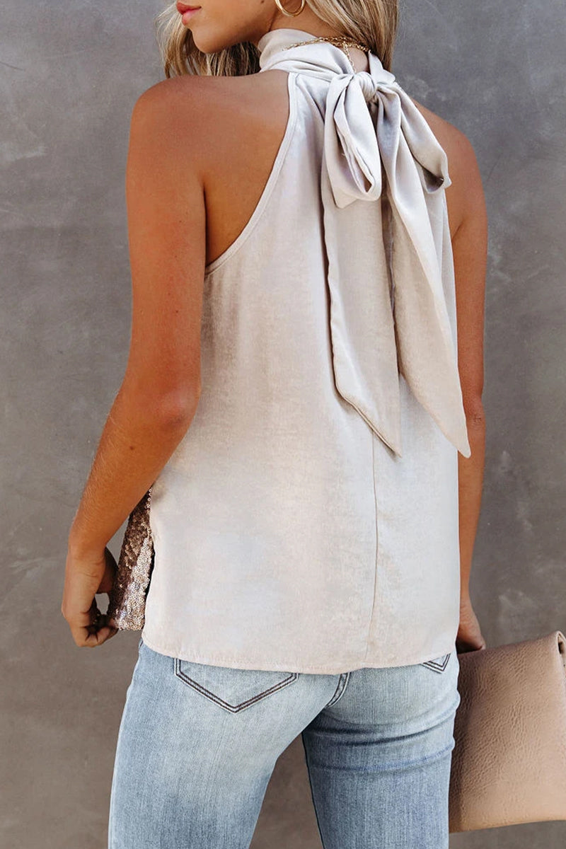 Heidi-Mode | Sexy Einfarbige Pailletten Frenulum Tops