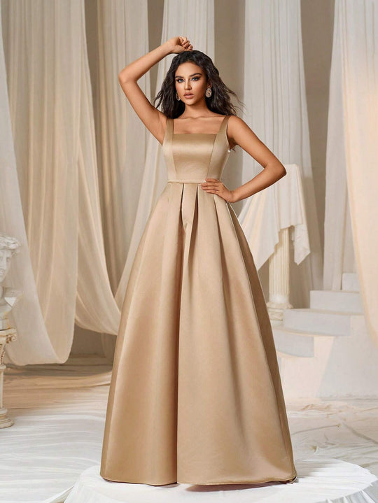 Heidi-Mode | Wunderschönes Brautjungfernkleid mit Trägern