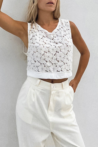 Heidi-Mode | Sexy Einfarbige Spitze V-Ausschnitt Tops