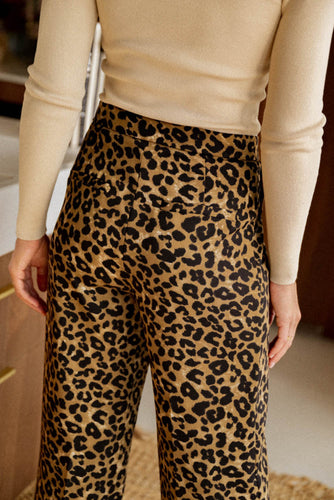 Hose Mit Leoparden-Tiermuster