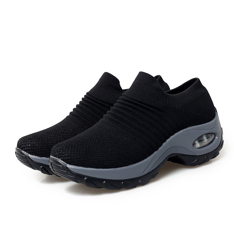 Heidi-Mode | Weicher Bund Fliegende Gewebte Schwingenschuhe