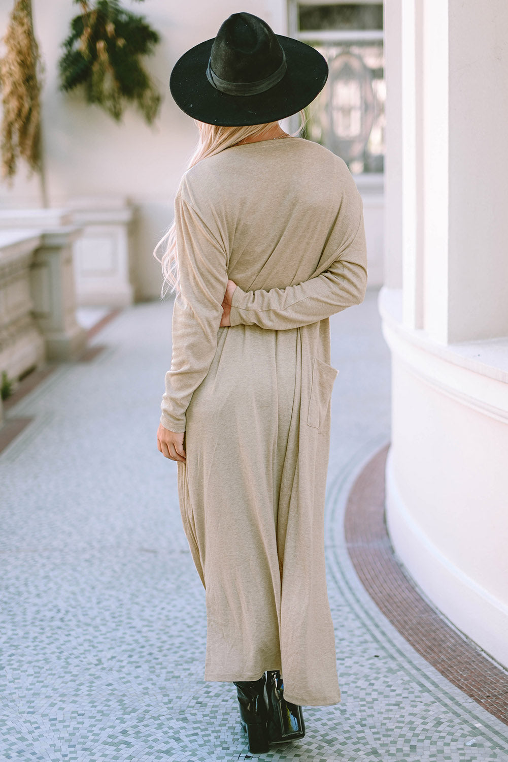 Heidi-Mode | Langarm Schlitz Cardigan mit Tasche