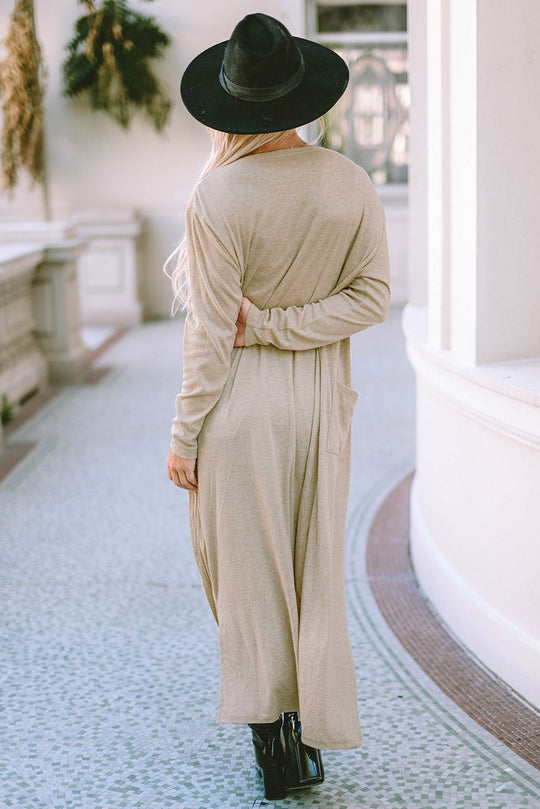 Heidi-Mode | Langarm Schlitz Cardigan mit Tasche