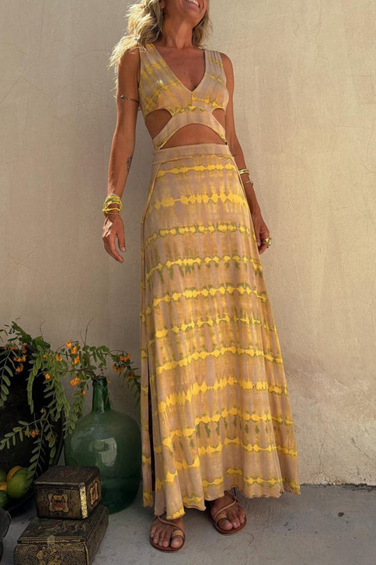 Heidi-Mode | Stretchkleid mit Ausschnitt und Schlitz