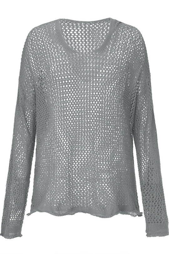 Heidi-Mode | Lässige tägliche unifarbene ausgehöhlte Kapuzenpullover - 6 Farben