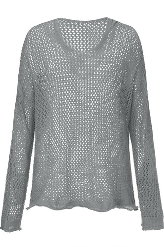 Heidi-Mode | Lässige tägliche unifarbene ausgehöhlte Kapuzenpullover - 6 Farben