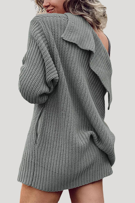 Heidi-Mode | Lässige tägliche einfarbige Taschenknöpfe Gewebter Umgeschlagener Kragen Outdoor-Bekleidung - 7 Farben