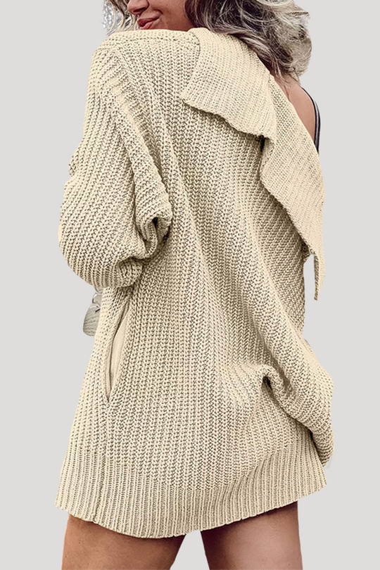 Heidi-Mode | Lässige tägliche einfarbige Taschenknöpfe Gewebter Umgeschlagener Kragen Outdoor-Bekleidung - 7 Farben