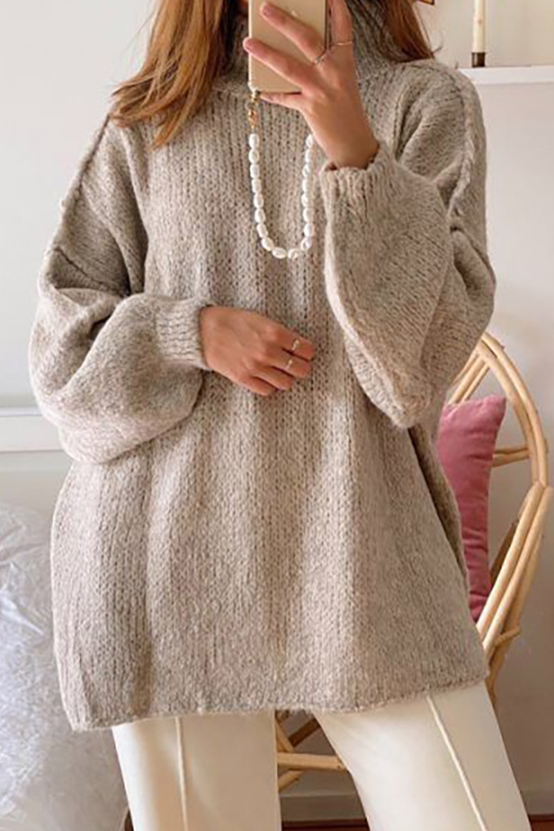 Heidi-Mode | Lässiger täglicher Patchwork-Gewebe Halb Stehkragen Pullover - 5 Farben