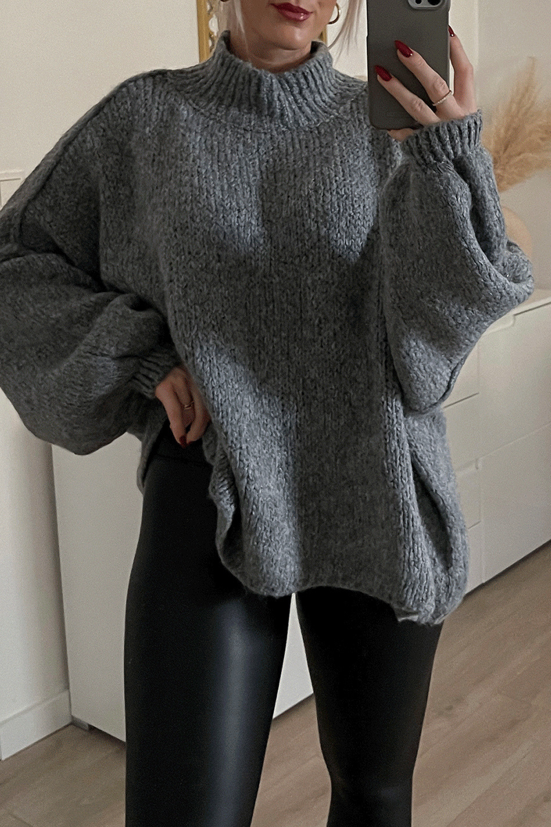 Heidi-Mode | Lässiger täglicher Patchwork-Gewebe Halb Stehkragen Pullover - 5 Farben