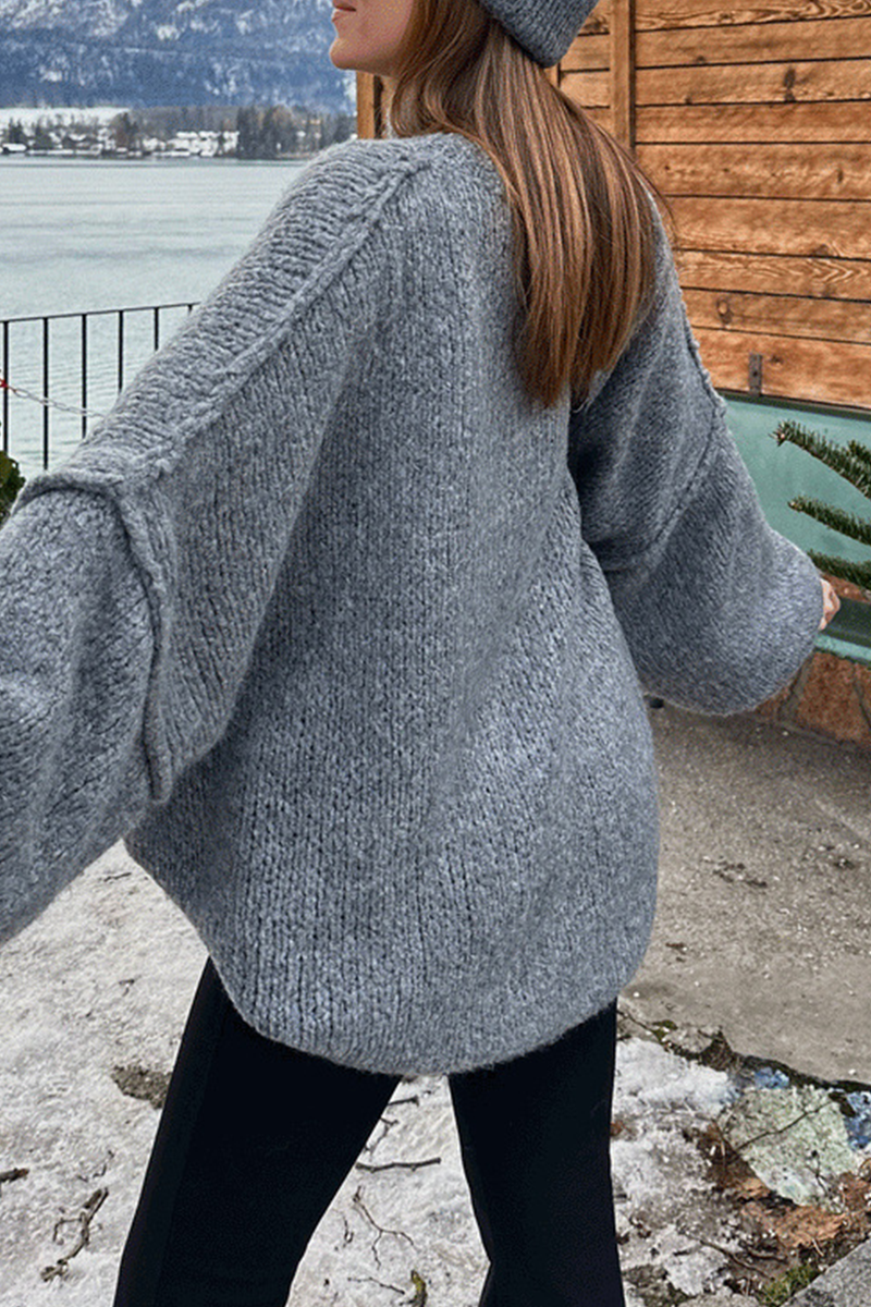 Heidi-Mode | Lässiger täglicher Patchwork-Gewebe Halb Stehkragen Pullover - 5 Farben