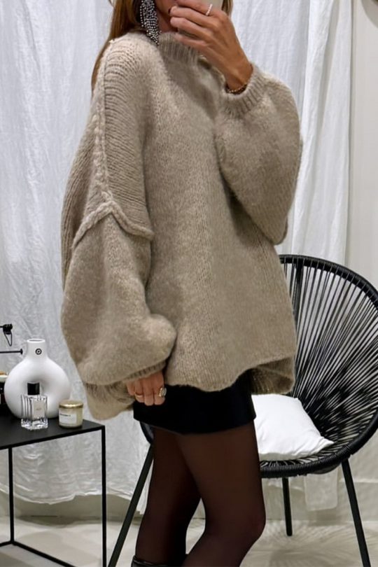 Heidi-Mode | Lässiger täglicher Patchwork-Gewebe Halb Stehkragen Pullover - 5 Farben