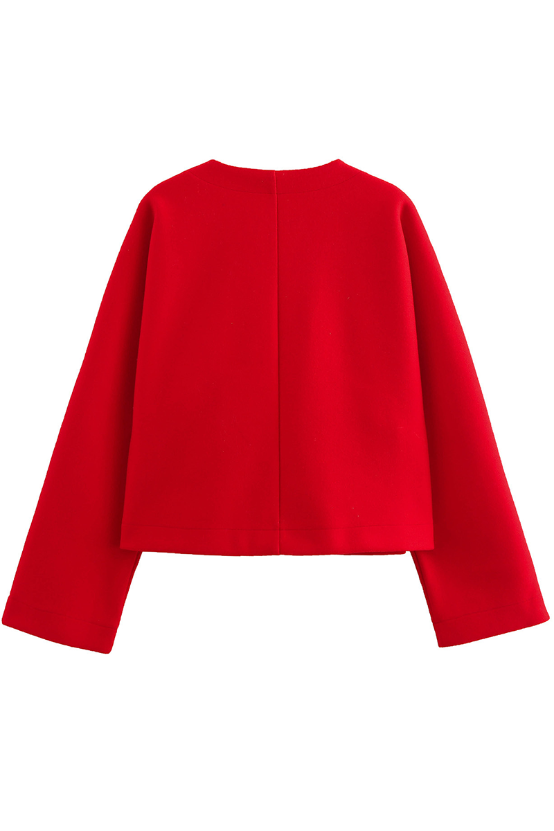 Heidi-Mode | Lässige Street Einfarbige V-Ausschnitt Outerwear