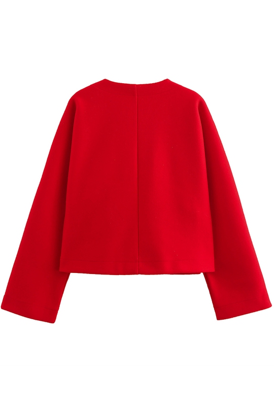 Heidi-Mode | Lässige Street Einfarbige V-Ausschnitt Outerwear
