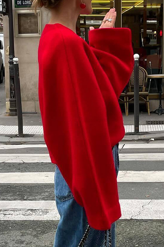 Heidi-Mode | Lässige Street Einfarbige V-Ausschnitt Outerwear