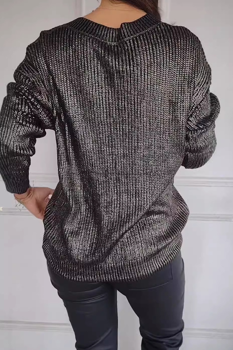 Heidi-Mode | Lässige Daily Patchwork V-Ausschnitt Pullover - 5 Farben