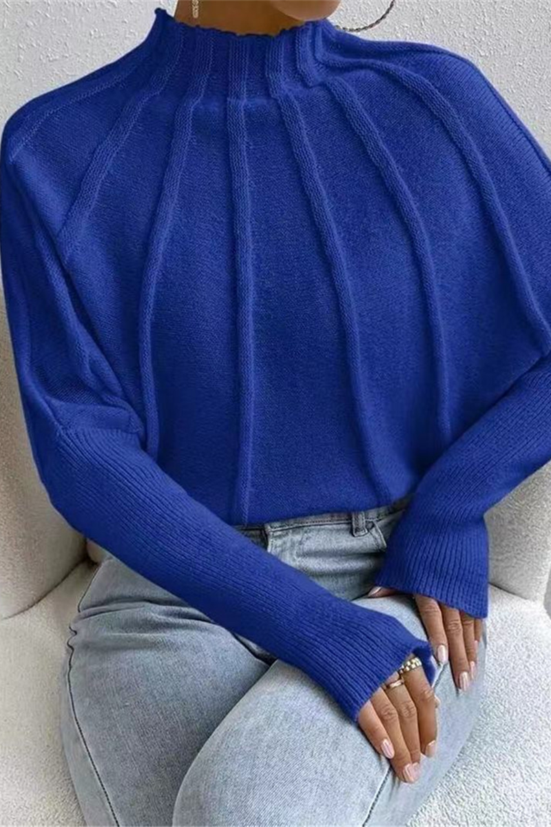 Heidi-Mode | Lässiger Täglicher Patchwork-Webhalbe Turtleneck Pullover - 3 Farben
