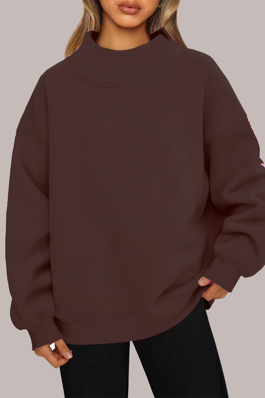 Heidi-Mode | Lässige Daily Halb A Turtleneck Tops- 7 Farben