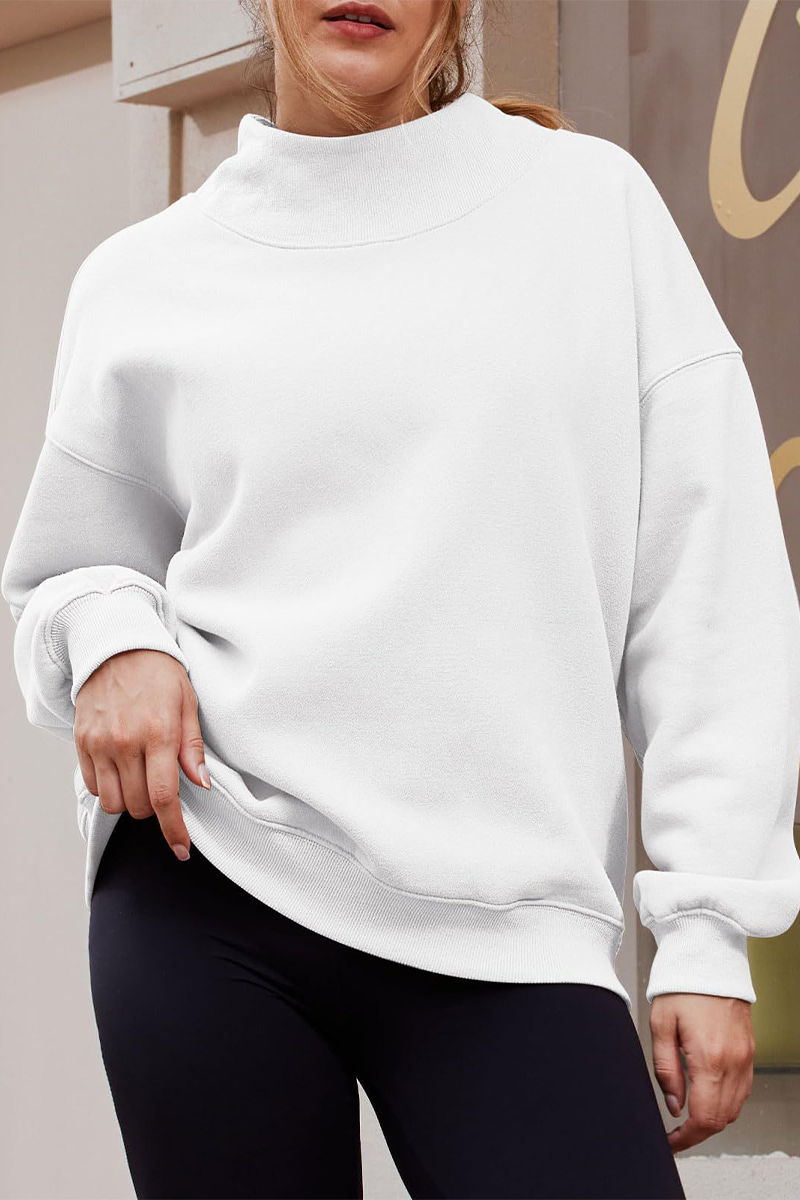 Heidi-Mode | Lässige Daily Halb A Turtleneck Tops- 7 Farben