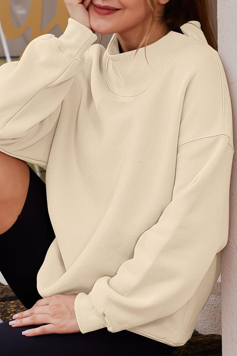 Heidi-Mode | Lässige Daily Halb A Turtleneck Tops- 7 Farben