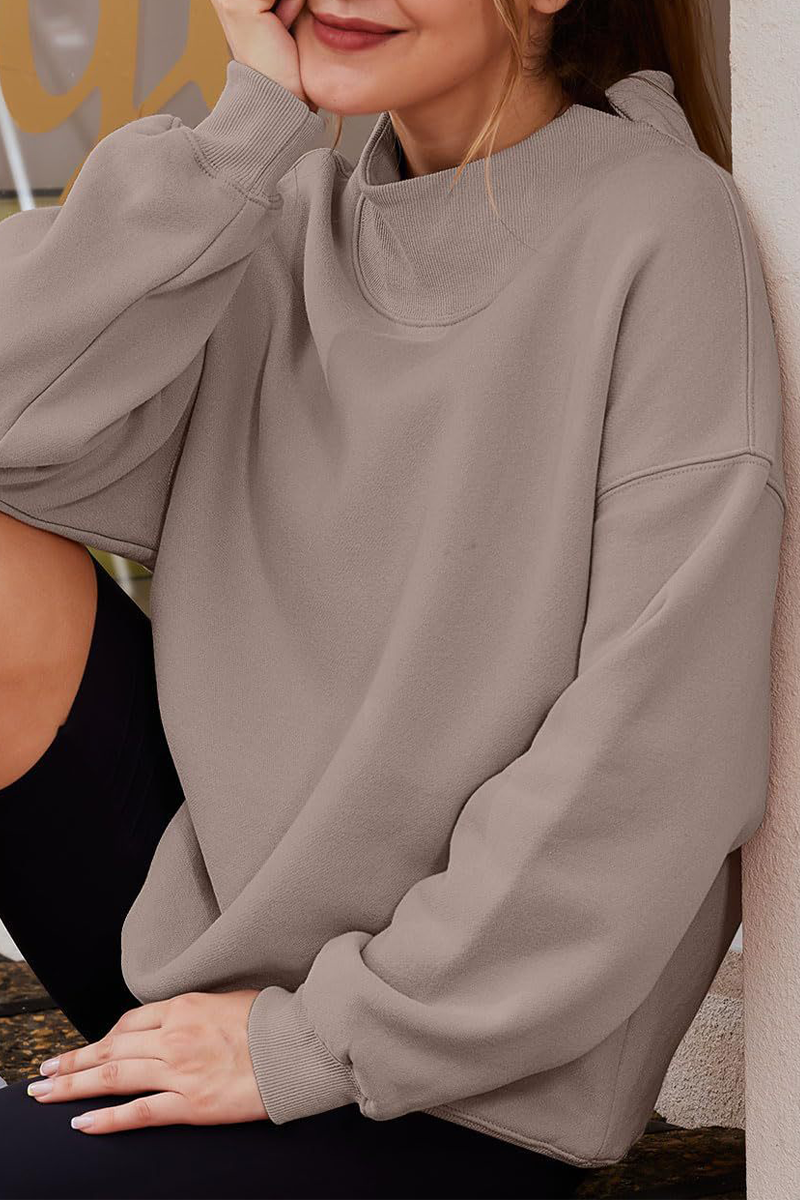 Heidi-Mode | Lässige Daily Halb A Turtleneck Tops- 7 Farben