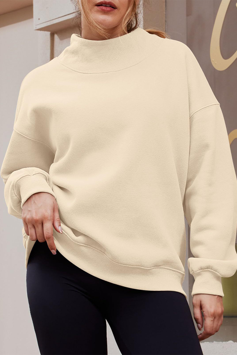 Heidi-Mode | Lässige Daily Halb A Turtleneck Tops- 7 Farben
