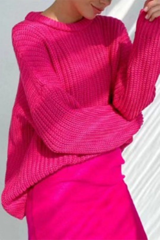 Heidi-Mode | Casual Daily Weave O-Hals Pullover - 7 Farben