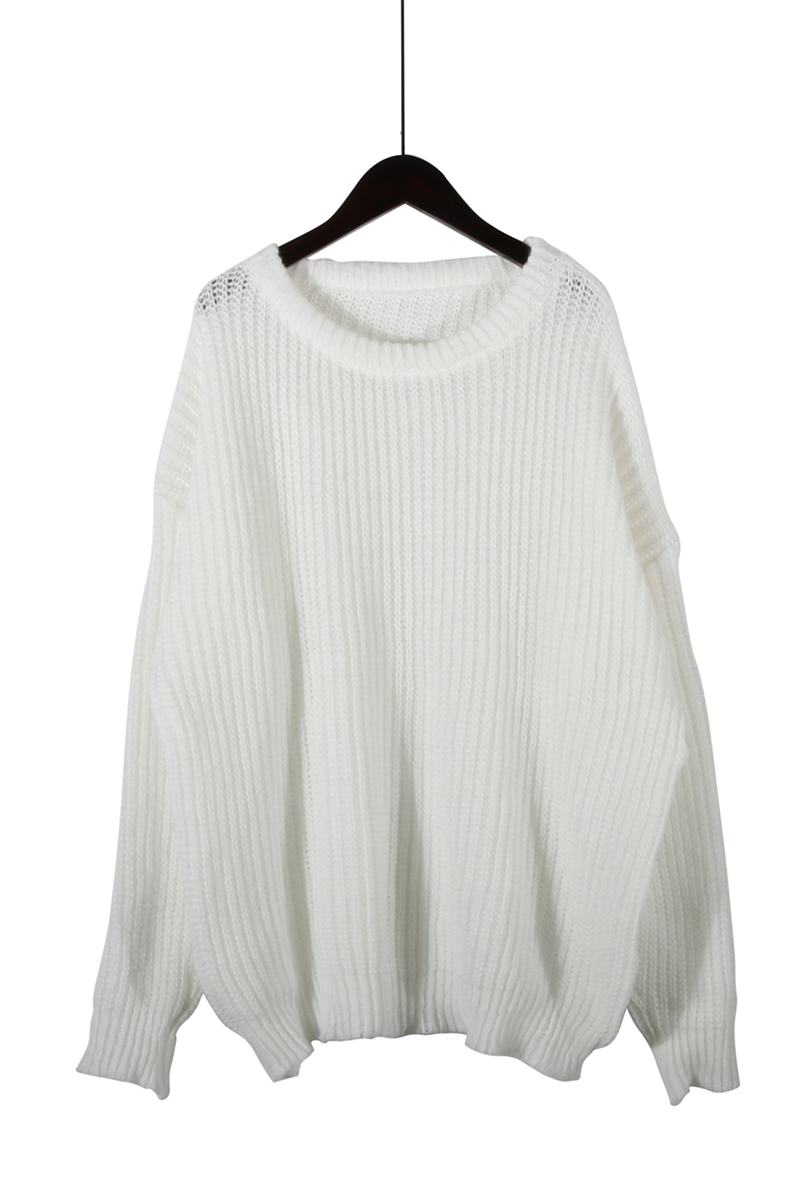 Heidi-Mode | Casual Daily Weave O-Hals Pullover - 7 Farben