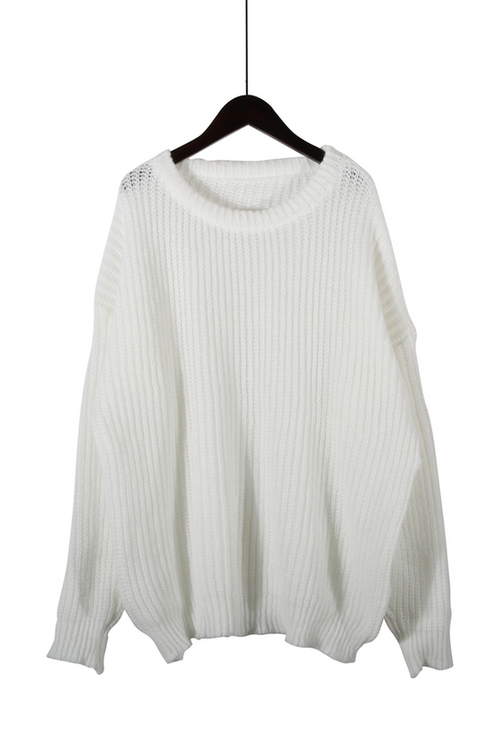 Heidi-Mode | Casual Daily Weave O-Hals Pullover - 7 Farben