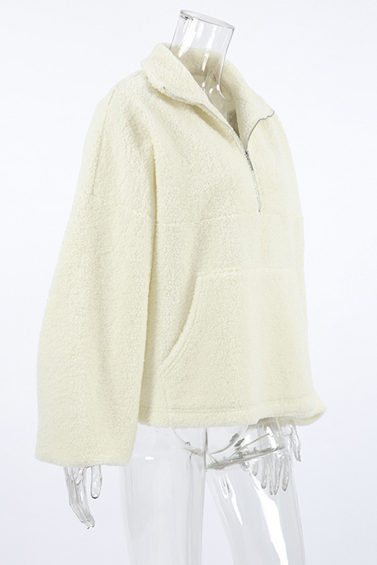Heidi-Mode | Lässige Tägliche Taschen Reißverschluss Umlegekragen Hoodies