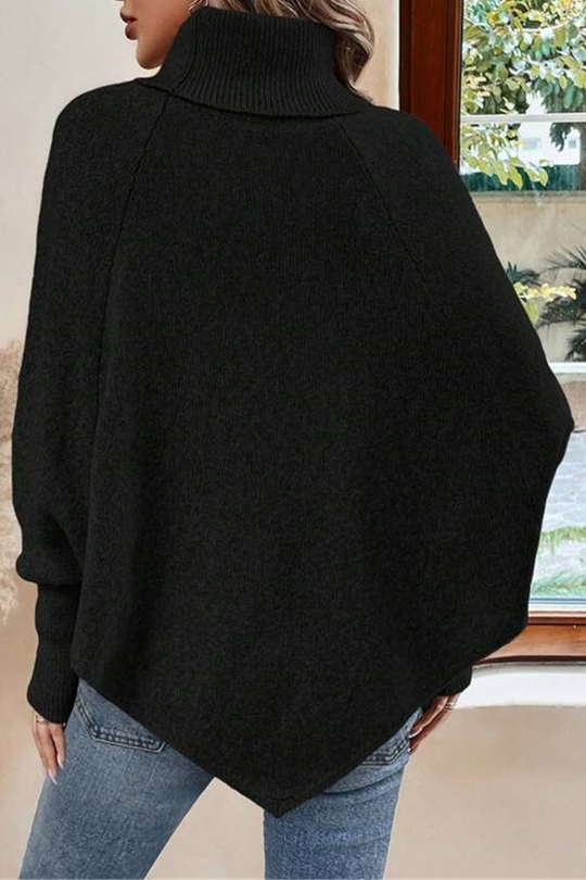 Heidi-Mode | Lässige Knopfgewebe Rollkragenpullover - 3 Farben