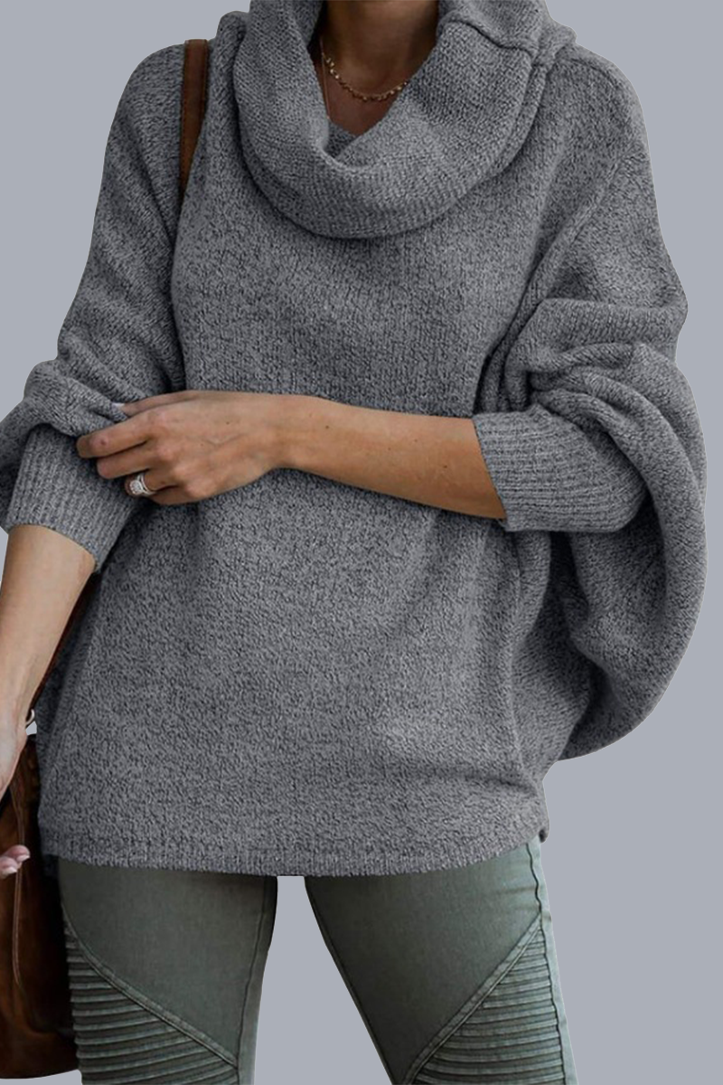 Heidi-Mode | Lässige Tägliche Taschen-Schal-Kragen-Pullover - 6 Farben
