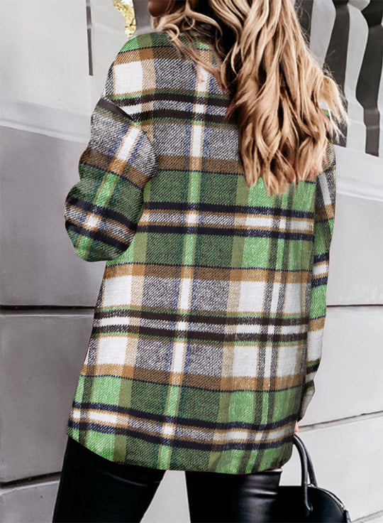 Heidi-Mode | Damen Karo Jacke aus Wolle
