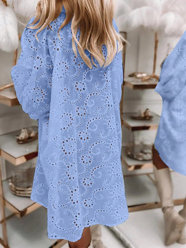 Heidi-Mode | Sommerbluse mit Stickerei und Knopfleiste