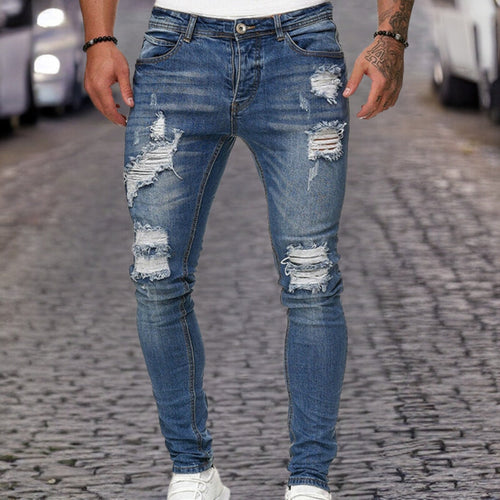 Stylische Hose aus zerrissenem Denim