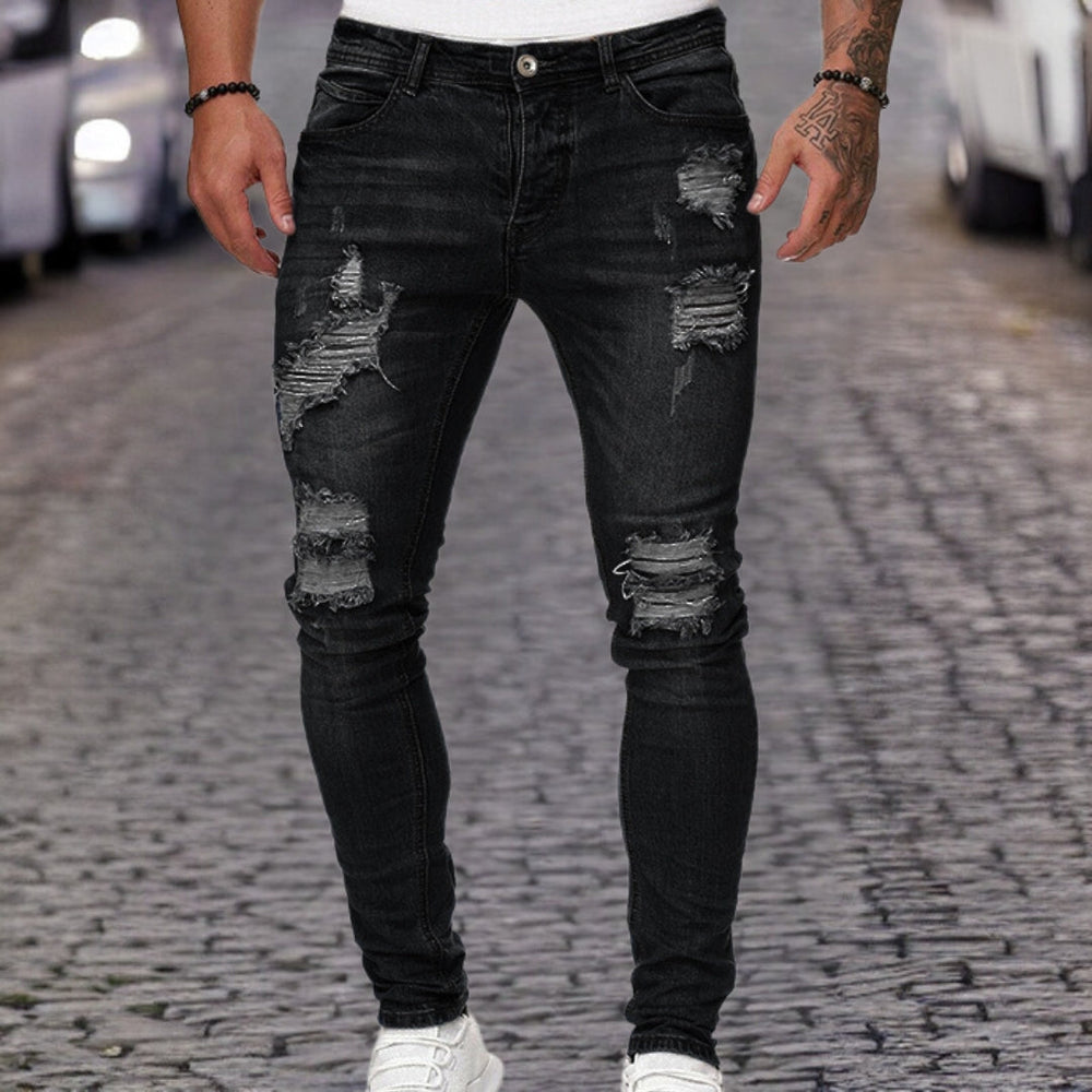 Stylische Hose aus zerrissenem Denim